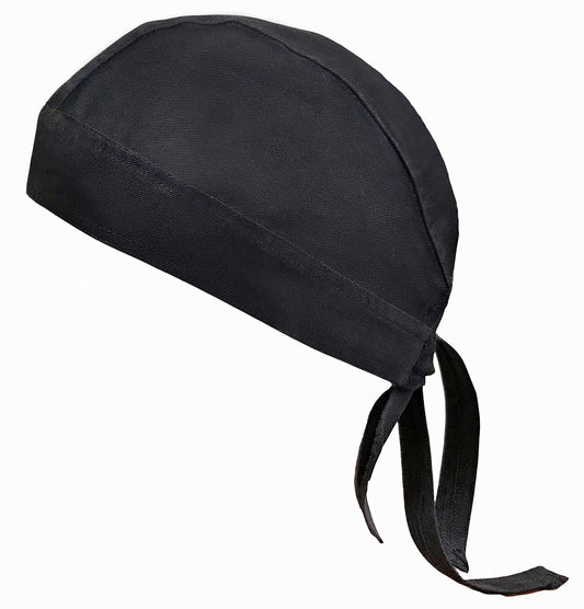 Winco CHHW-3K One Size Fits All Black Head Wrap, Adjustable Tie Back