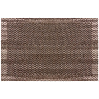 Carlisle PMTAO006 12" x 18" Beige Vinyl Cityscape Placemat