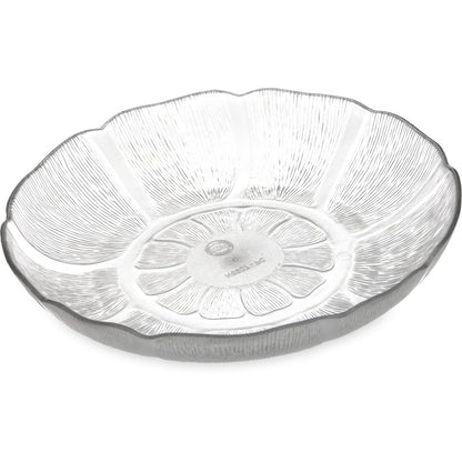 Carlisle 690707 24 oz Clear Polycarbonate Petal Mist Soup/Salad Plate
