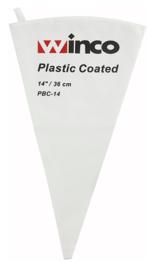 Winco PBC-14 14" Cotton w/ Plastic Coating Pastry Bag