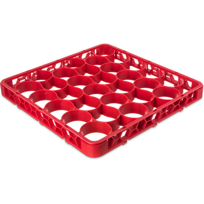 Carlisle REW30SC05 Red 30 Compartment Polypropylene Color-Coded Short Glass Rack Extender