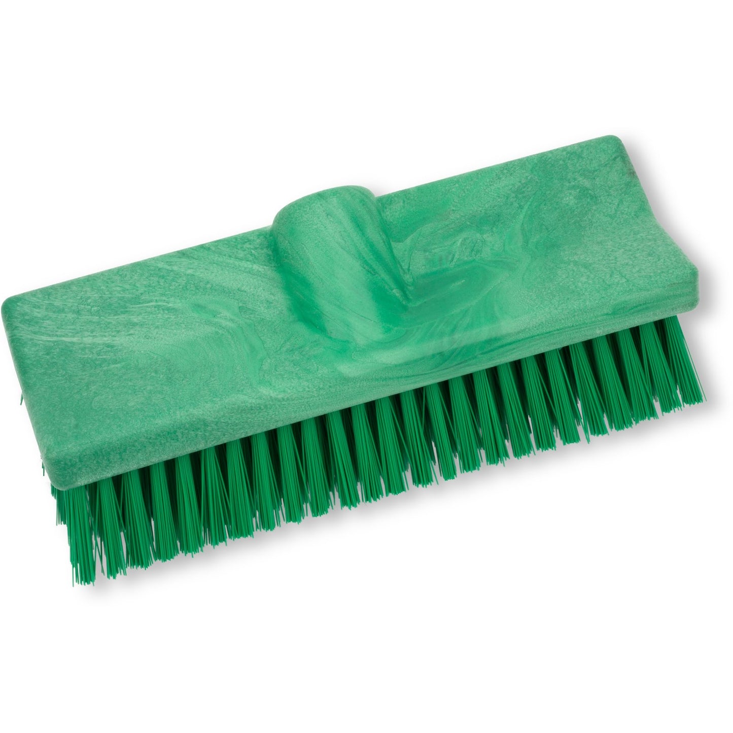 Carlisle 40423EC09 10" Green Color Coded Bi-Level Scrub Brush