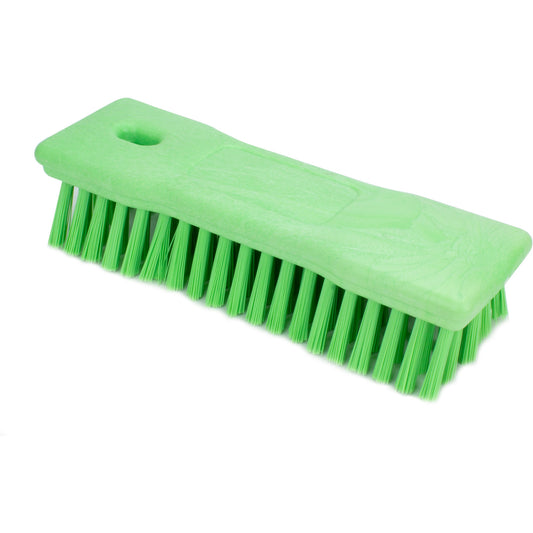 Carlisle 42024EC75 8" Lime Comfort Grip Hand Scrub Brush