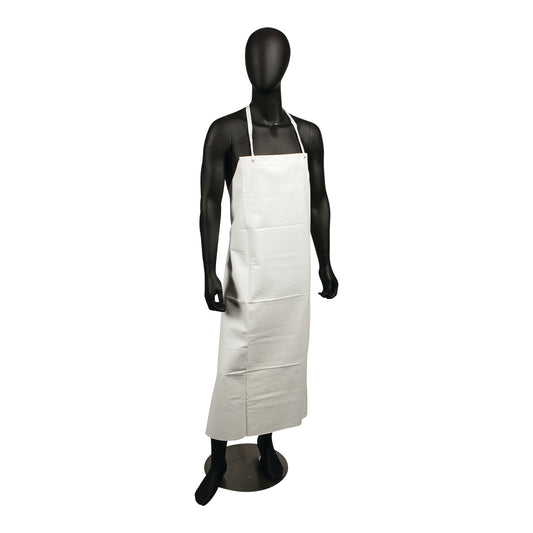 Carlisle 614DVA-WH20 20 Mil White Vinyl Dishwashing Apron