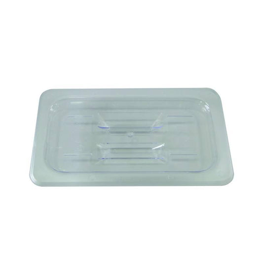 Omcan 80049 Clear Polycarbonate Solid Cover for Full-size Solid Pan