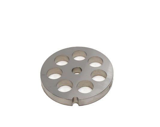 Omcan 11226 #22 One Notch/Round European Style Stainless Steel Hubless Plate, 18mm (3/4")