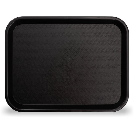 Carlisle CT101403 10" x 14" Black Cafe Fast Food Cafeteria Tray