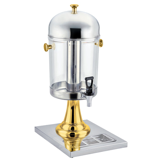 Winco 901 7-1/2 Qt. Gold Accent Single Juice Dispenser