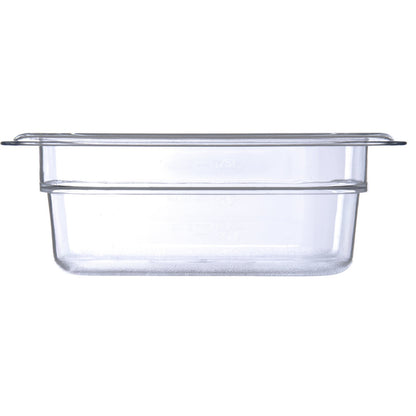 Carlisle 3068307 1/6 Size Clear Polycarbonate StorPlus Food Pan, 2.5" Deep