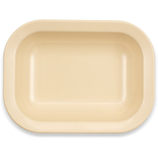 Carlisle 4374525 28 oz Tan Rectangle Melamine Baker Server