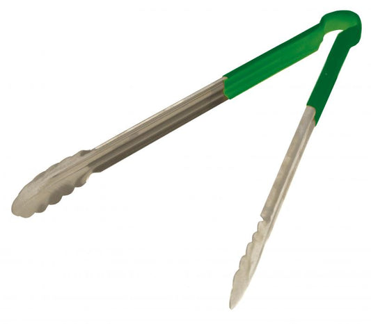 Omcan 80549 16-inch Green Plastic Handle Heavy-Duty Utility Tong