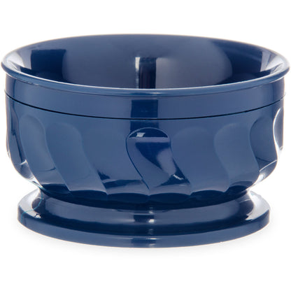 Carlisle DX330050 9 oz Dark Blue Urethane Foam Turnbury Insulated Pedestal Based Bowl (48/cs)