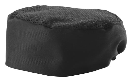 Winco CHPB-3BR Regular Size Black Ventilated Pillbox Hat
