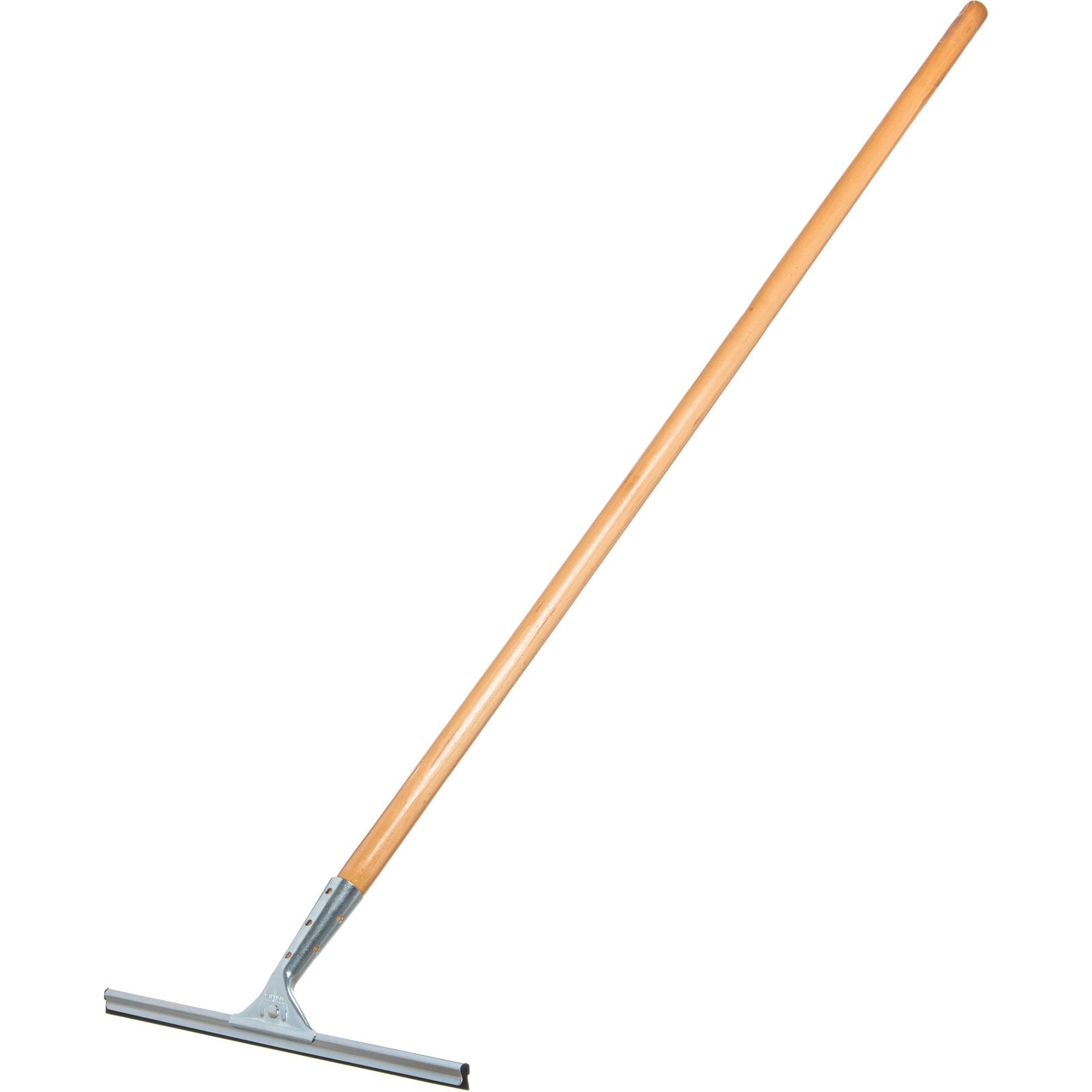 Carlisle 4007100 16" Black Professional Single Blade Rubber Squeegee With Zinc Plated Handle