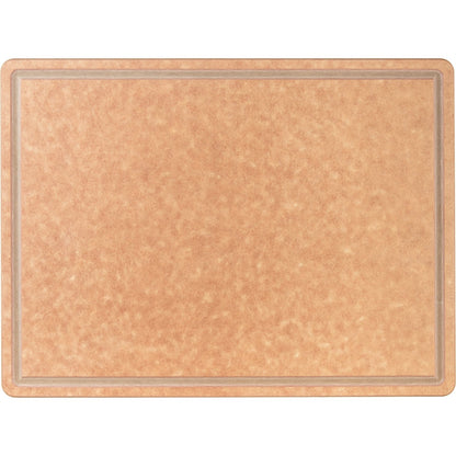 San Jamar TC182412GV 18" x 24" x 0.5" Brown Tuff Cut Cutting Board