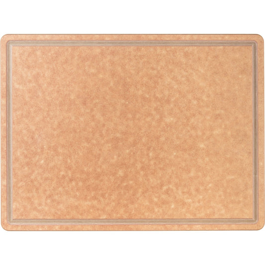 San Jamar TC182412GV 18" x 24" x 0.5" Brown Tuff Cut Cutting Board