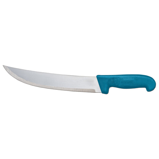Omcan 12211 10-inch Steak Knife with Blue Polypropylene Handle