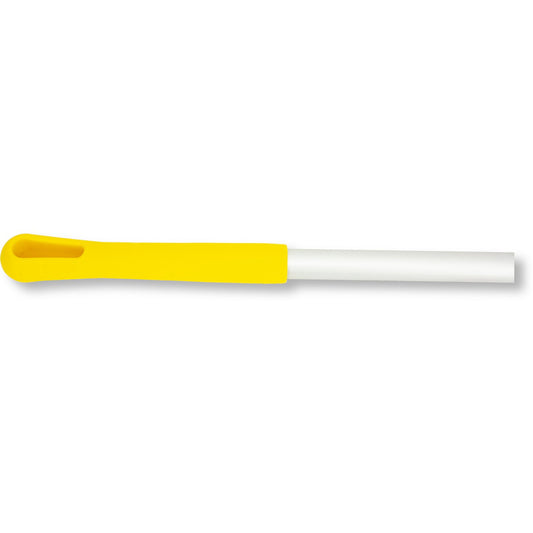 Carlisle 40246EC04 30" Yellow Natural Aluminum Handle with Color-Coded Tip and Hang Up Cap