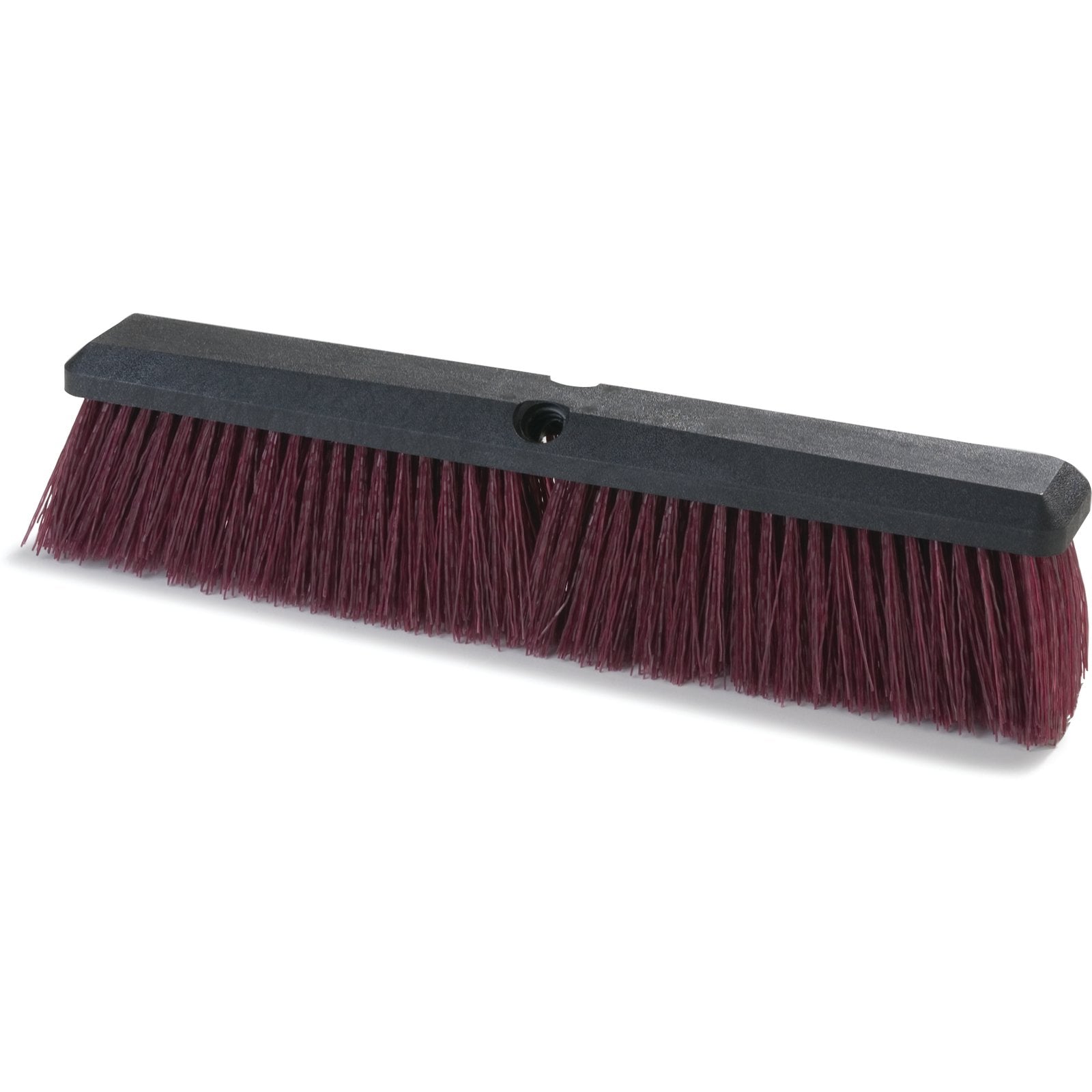 Carlisle 3620722400 24" Flo-Pac Coarse/Heavy Floor Sweep Head with Maroon Stiff Polypropylene Bristles