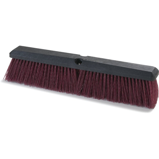 Carlisle 3620722400 24" Flo-Pac Coarse/Heavy Floor Sweep Head with Maroon Stiff Polypropylene Bristles