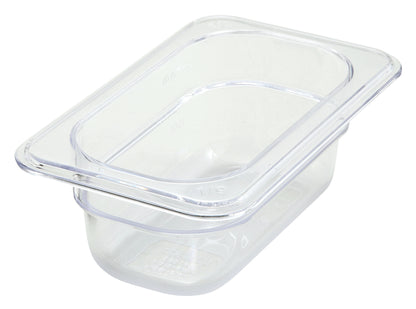 Winco SP7902 1/9 Size Polycarbonate Food Pan, 2-1/2" Deep