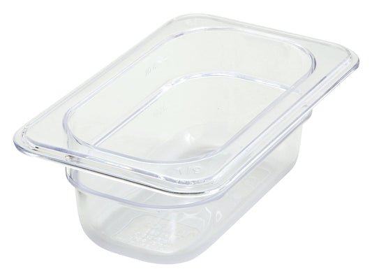 Winco SP7902 1/9 Size Polycarbonate Food Pan, 2-1/2" Deep