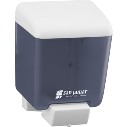 San Jamar SN30TBL 30 oz Arctic Blue Manual ABS Wall Mounted Classic Liquid/Lotion Refillable Soap Dispenser