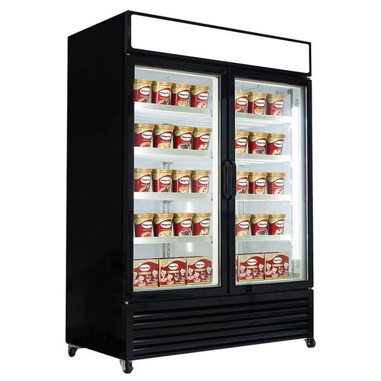 New Air NGF-122-H 1225L Double Glass Door Freezer