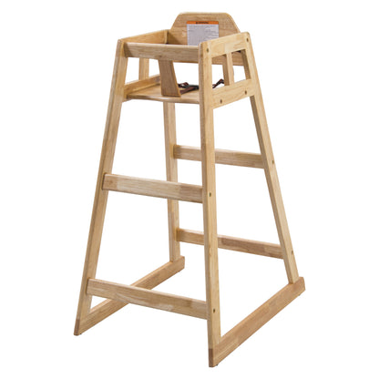 Winco CHH-601 Natural Wood Pub High Chair
