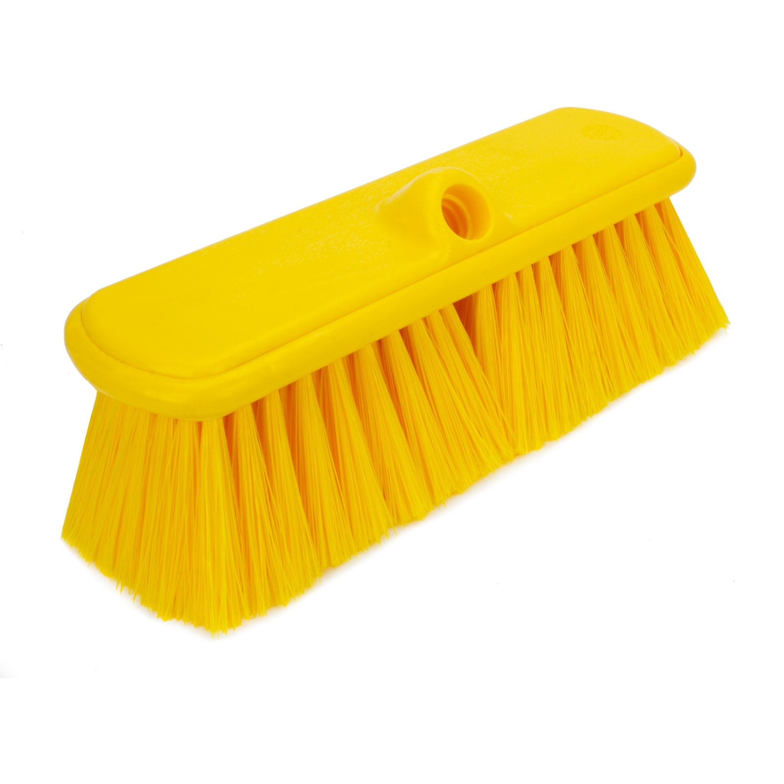 Carlisle 40050EC04 9.5" Yellow Color Coded Flo-Thru Brush with Protective Bumper