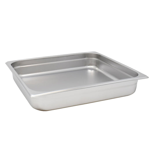 Omcan 80613 Two-Third-size Stainless Steel Steam Table Pan - 2.5" Deep