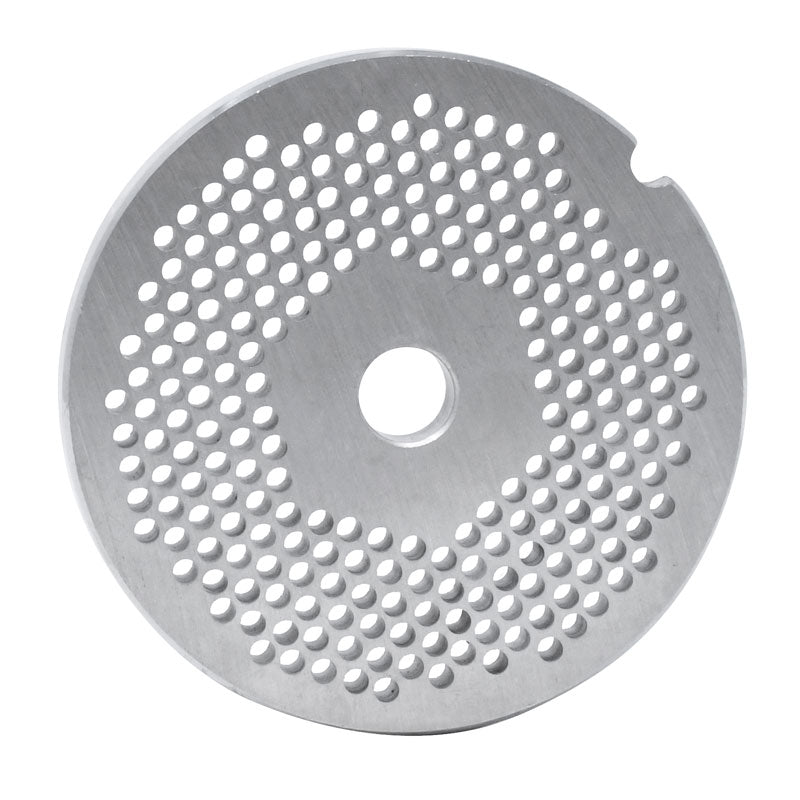Omcan 11220 #22 One Notch/Round European Style Stainless Steel Hubless Plate, 3.2mm (1/8")