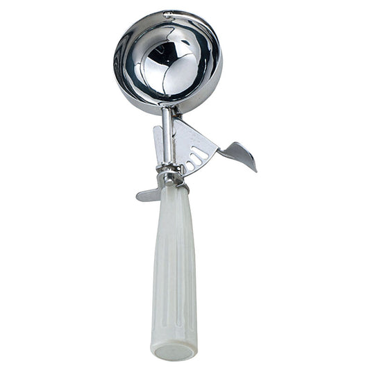 Omcan 34842 3 3/4 oz Ice Cream Disher with Ivory Plastic Handle (Size 10)