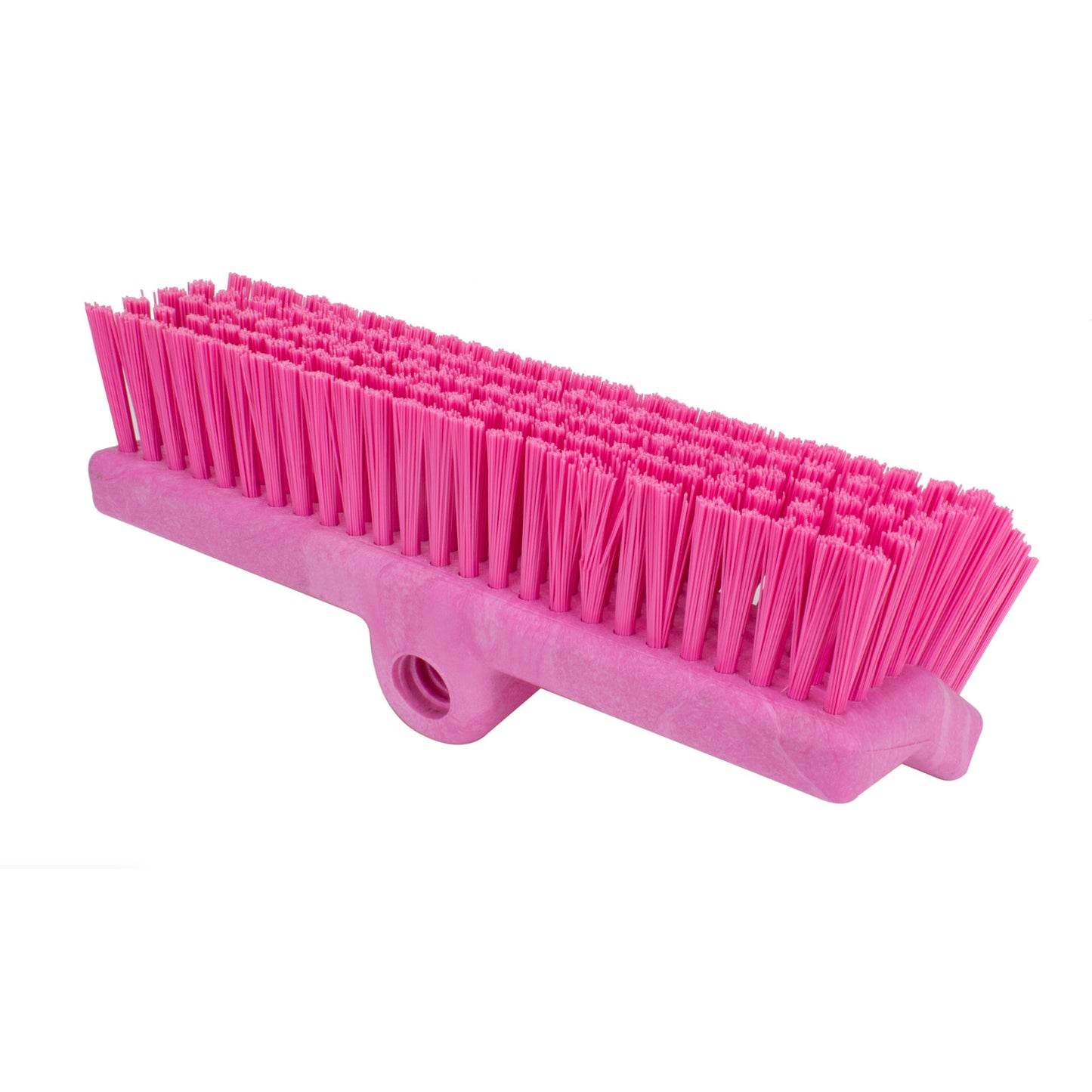 Carlisle 40423EC26 10" Pink Color Coded Bi-Level Scrub Brush