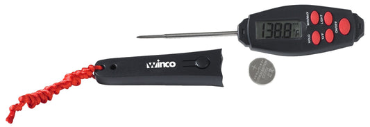 Winco TMT-DG5 2-7/8" Black Probe Digital Thermometer