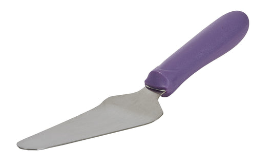 Winco TWP-51P Purple Pie Server w/ Offset, 4-5/8" x 2-3/8" Blade Allergen Free