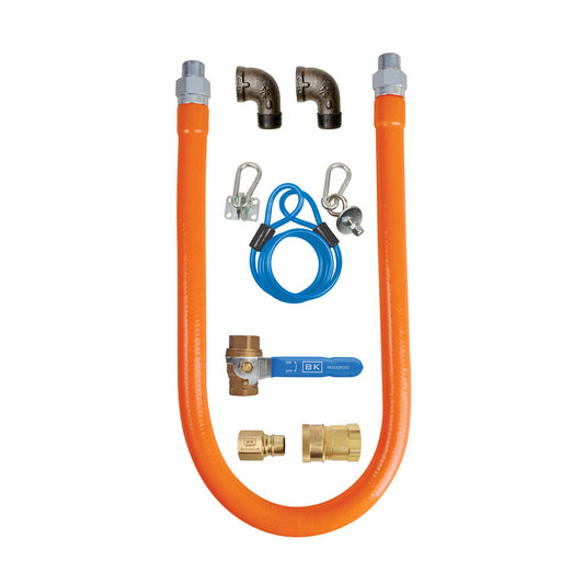 BK Resources BKG-GHC-5048-SCK3 1/2" X 48" Gas Hose Connector Kit #3