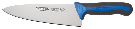 Winco KSTK-80 8" SofTek Cook's Knife, Soft Grip Handle