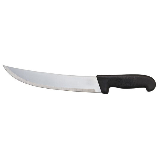Omcan 12250 12-inch Steak Knife with Black Polypropylene Handle