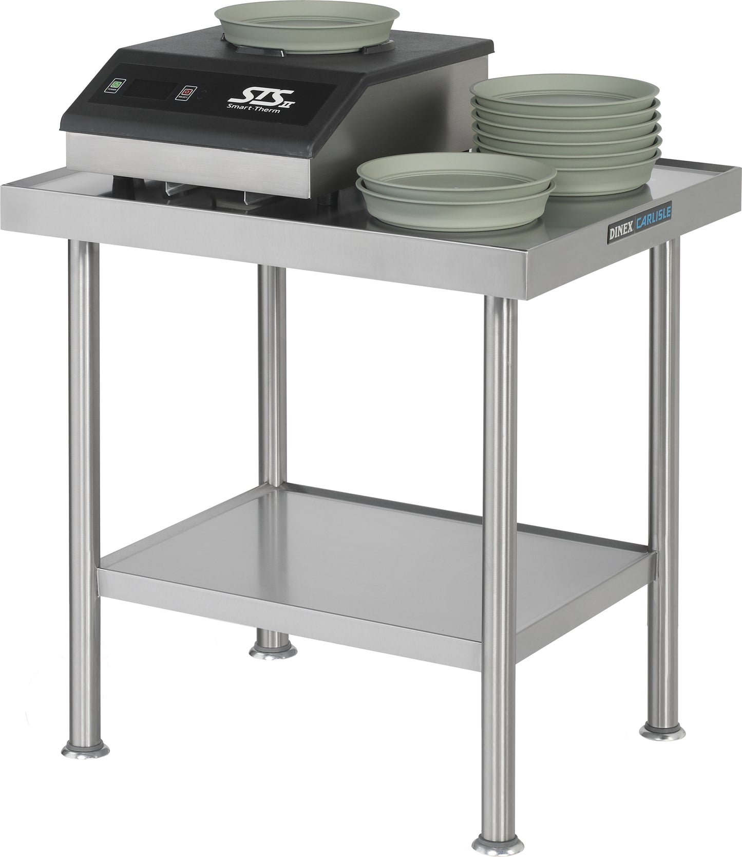 Dinex DXPICTABLE 30" x 24" x 30.12" Stainless Steel Stationary Table for Induction Charger