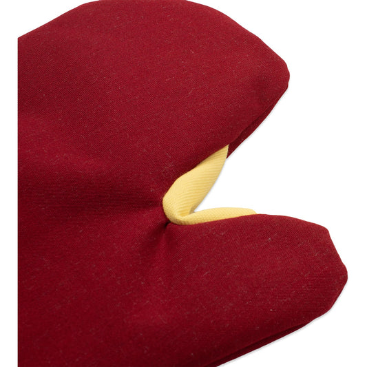 San Jamar KT0215 15" Maroon Cool Touch Flame - Conventional Mitt