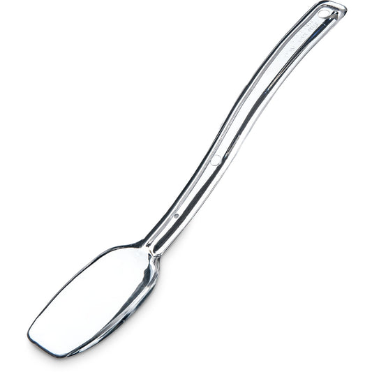 Carlisle 446007 0.5 oz 9" Clear Polycarbonate Solid Spoon