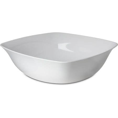 Carlisle 3336202 8 Qt 14" White Square Melamine Flared Bowl
