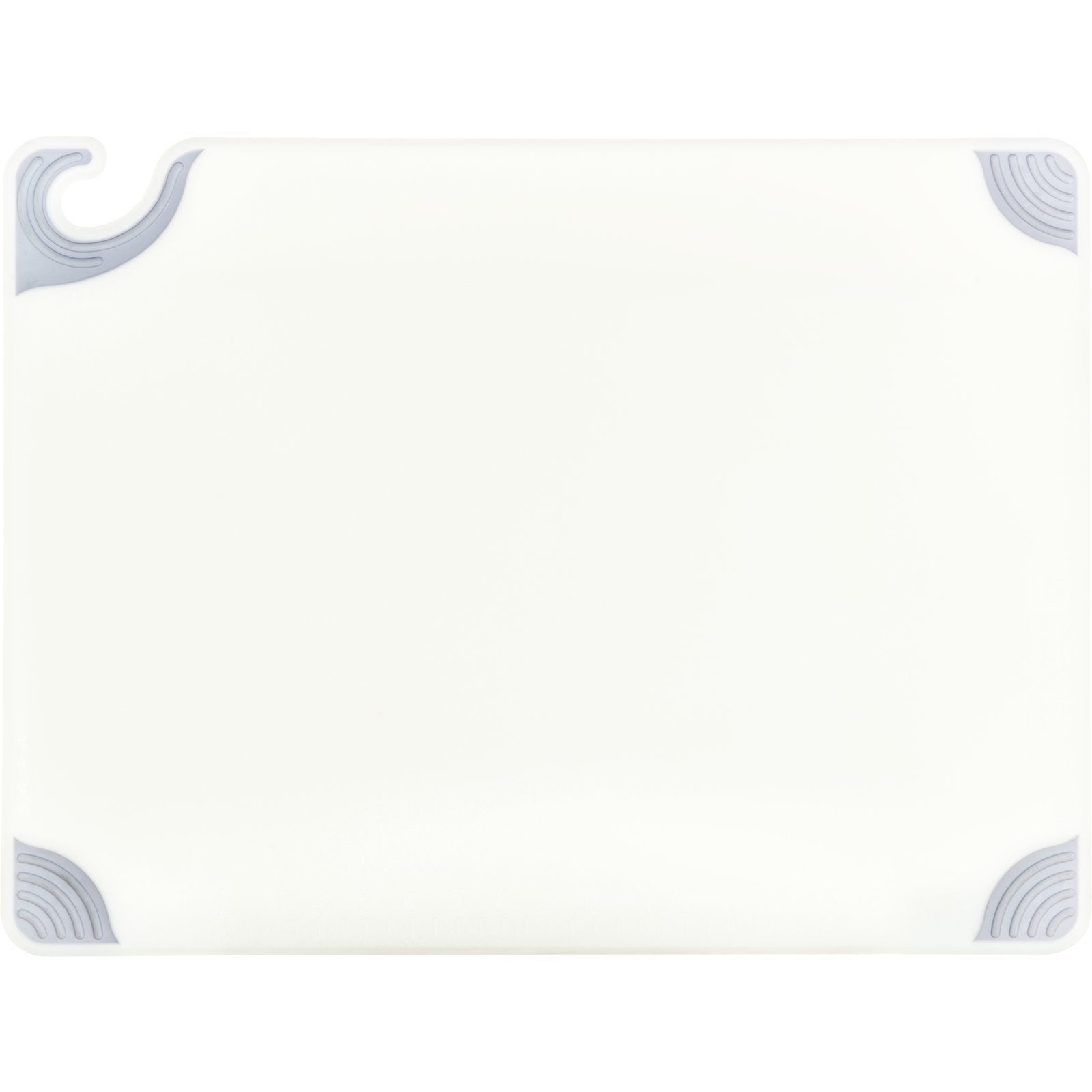 San Jamar CBG182412WH 18" x 24" x 0.5" White Saf-T-Grip Cutting Board