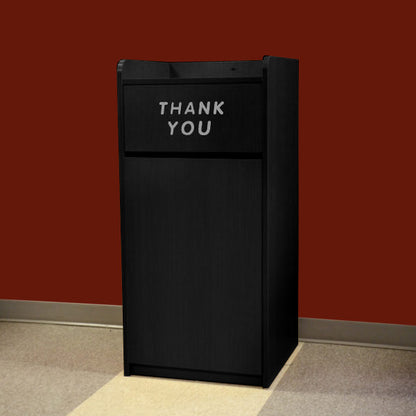 Omcan 46584 Black Trash Receptacle for 36-Gallon Bin