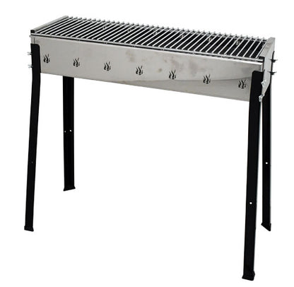 Omcan 47310 Stainless Steel Charcoal BBQ Grill with Stainless Steel Brazier