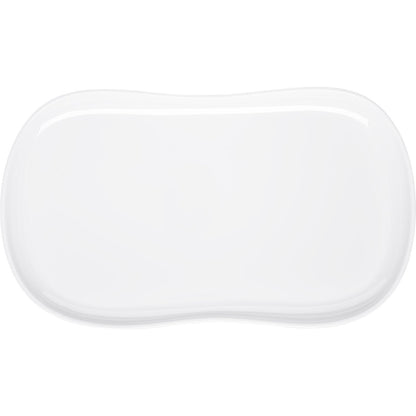 Carlisle 5300902 13" x 7" White Stadia Melamine Platter