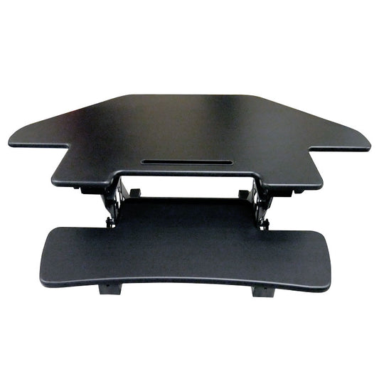 Omcan 44561 43.3" x 23.6" Height-Adjustable Standing Corner Desktop Desk