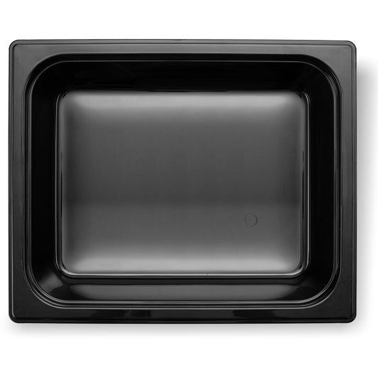 Carlisle 10420B03 1/2 Size Black High Heat Plastic StorPlus Food Pan