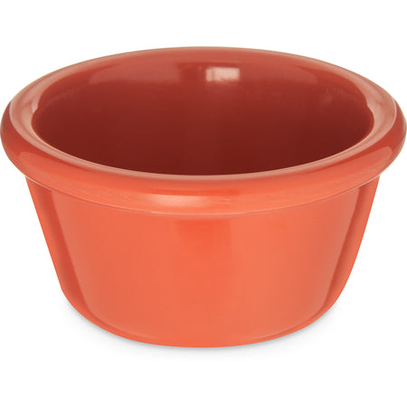 Carlisle S28352 4 oz Sunset Orange Melamine Smooth Ramekin